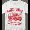 AMBULANCE EMS Accident California T-Shirt Custom Rare Artwork Design High Quality DTG Print *S-4XL*