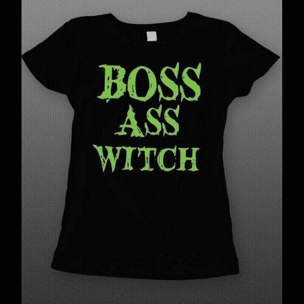 BOSS ASS WITCH FUNNY HALLOWEEN LADIES SHIRT