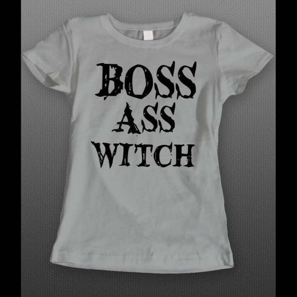 BOSS ASS WITCH FUNNY HALLOWEEN LADIES SHIRT