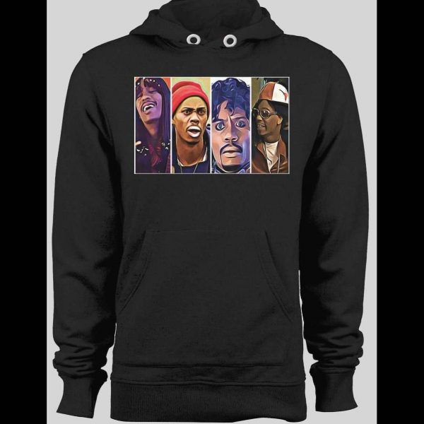 COMEDY CENTRAL'S DAVE CHAPPELLE CHARACTERS BLACK WINTER HOODIE