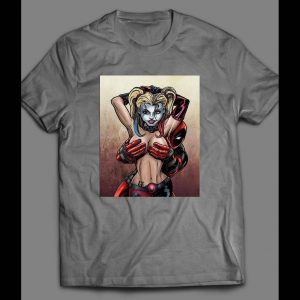 MARVEL HARLEY QUINN DEADPOOL COMIC BOOK ART SHIRT