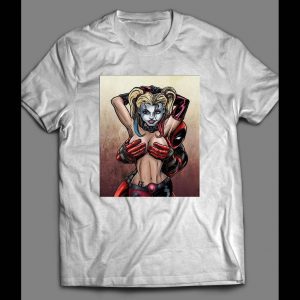 MARVEL HARLEY QUINN DEADPOOL COMIC BOOK ART SHIRT