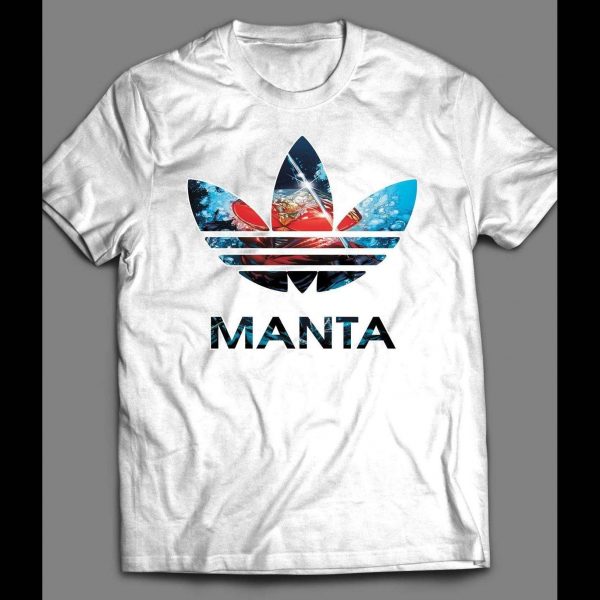 BLACK MANTA COMIC BOOK ART ATHLETIC WEAR PARODY SHIRT