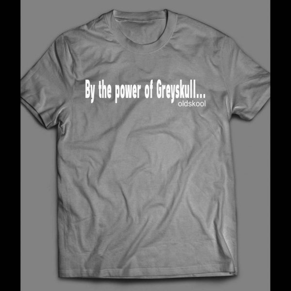 HE-MAN AND MASTERS OF THE UNIVERSE BY THE POWER OF GREYSKULL SHIRT