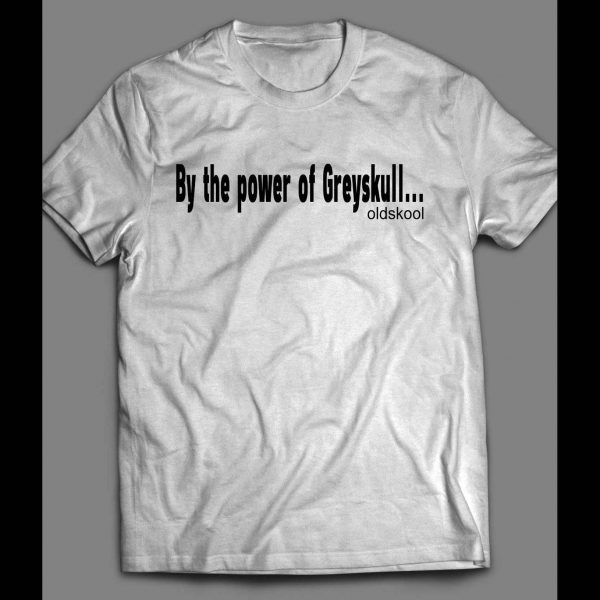 HE-MAN AND MASTERS OF THE UNIVERSE BY THE POWER OF GREYSKULL SHIRT