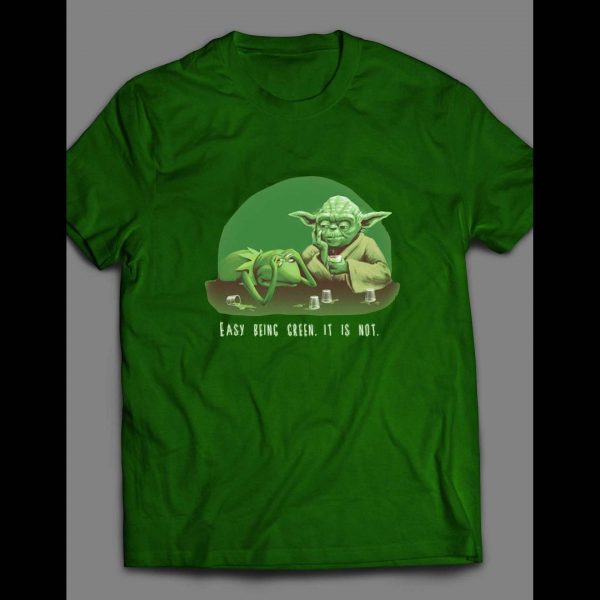 KERMIT THE FROG YODA "EASY BEING GREEN IT IS NOT" PARODY SHIRT