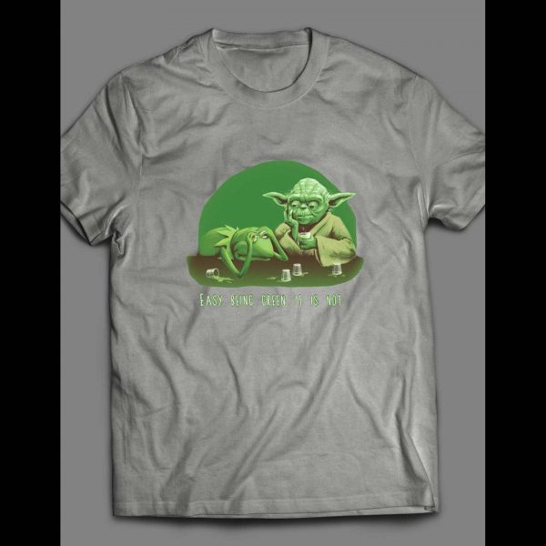 KERMIT THE FROG YODA "EASY BEING GREEN IT IS NOT" PARODY SHIRT