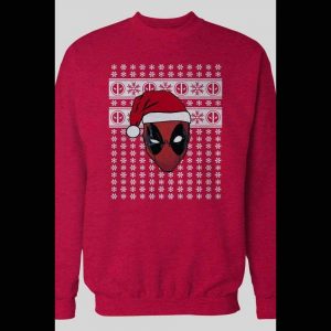 DEADPOOL COMICS CUSTOM OLDSKOOL SANTA CHRISTMAS SWEATSHIRT