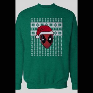 DEADPOOL COMICS CUSTOM OLDSKOOL SANTA CHRISTMAS SWEATSHIRT