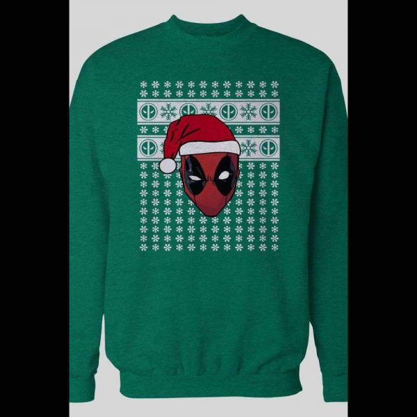 DEADPOOL COMICS CUSTOM OLDSKOOL SANTA CHRISTMAS SWEATSHIRT