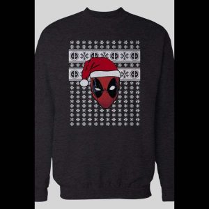 DEADPOOL COMICS CUSTOM OLDSKOOL SANTA CHRISTMAS SWEATSHIRT