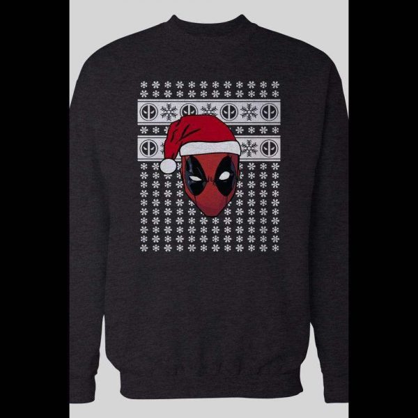 DEADPOOL COMICS CUSTOM OLDSKOOL SANTA CHRISTMAS SWEATSHIRT