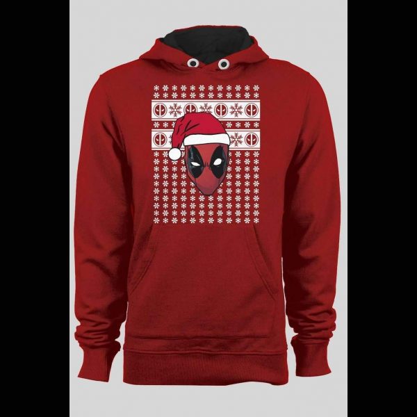 DEADPOOL SANTA CHRISTMAS UGLY SWEATSHIRT HOODIE