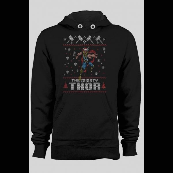 MIGHTY THOR CHRISTMAS UGLY SWEATSHIRT HOODIE