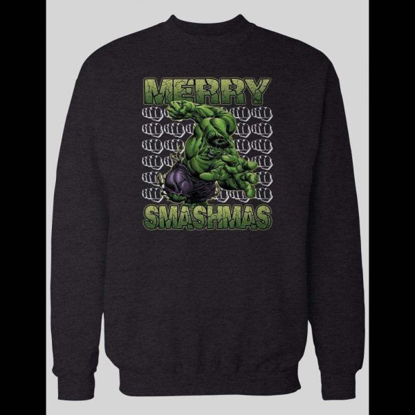 MERRY SMASHMAS HULK CHRISTMAS WINTER SWEATSHIRT