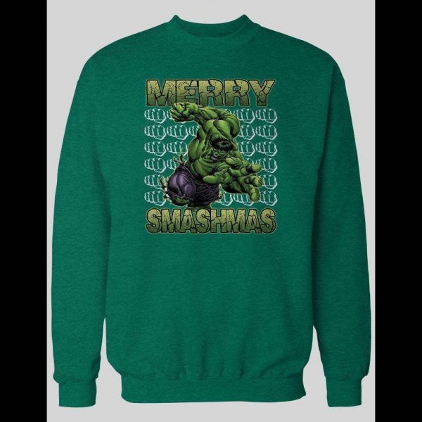 MERRY SMASHMAS HULK CHRISTMAS WINTER SWEATSHIRT