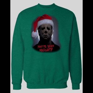 MOVIE SERIAL KILLER MICHAEL MYERS "YOU'VE BEEN NAUGHTY" CHRISTMAS SWEATSHIRT