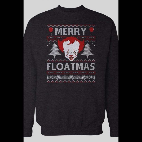 PENNYWISE "MERRY FLOATMAS UGLY CHRISTMAS HOLIDAY SWEATSHIRT