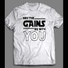 STAR WARS STYLE MAY THE GAINS BE WITH YOU GYM SHIRT