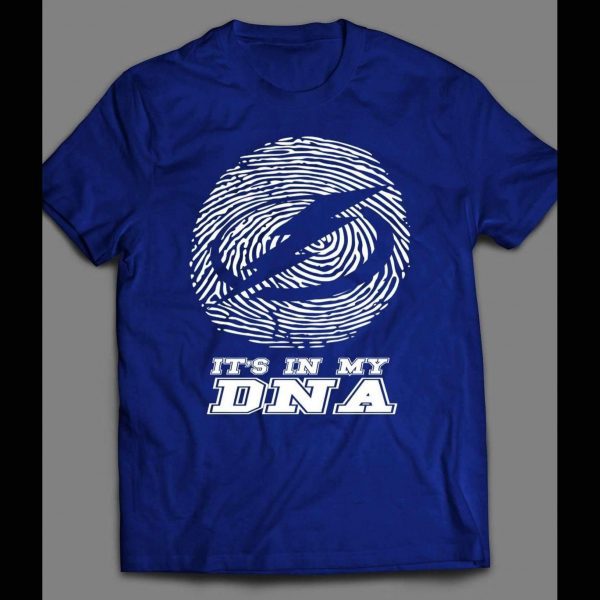 TAMPA BAY LIGHTNING IT'S IN MY DNA FINGER PRINT SHIRT