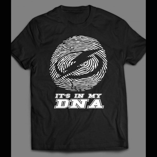 TAMPA BAY LIGHTNING IT'S IN MY DNA FINGER PRINT SHIRT