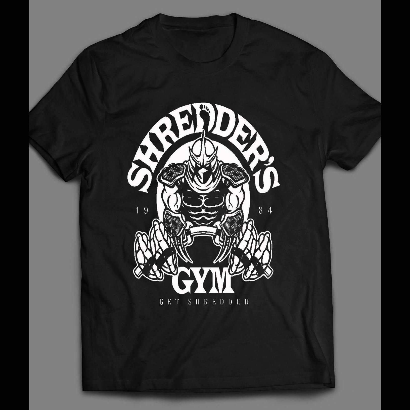 CARTOON "SHREDDER'S GYM" WORKOUT / GYM SHIRT