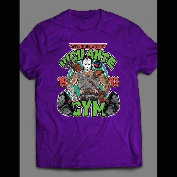 CARTOON HERO CASEY JONES PARODY "VIGILANTE GYM" SHIRT