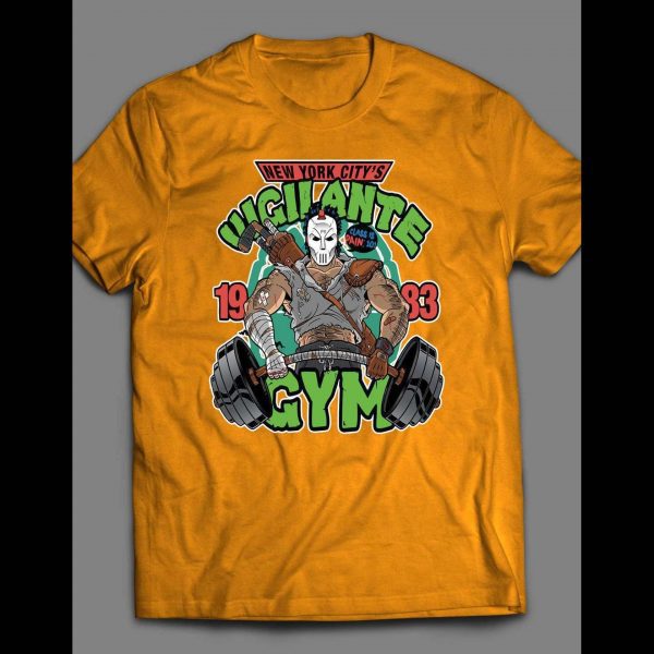 CARTOON HERO CASEY JONES PARODY "VIGILANTE GYM" SHIRT