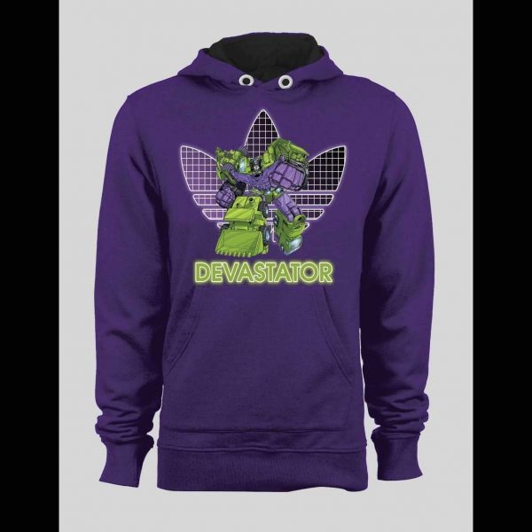 TF ROBOTS DECEPTICON DEVASTATOR ATHLETIC WEAR INSPIRED HOODIE / SWEATSHIRT