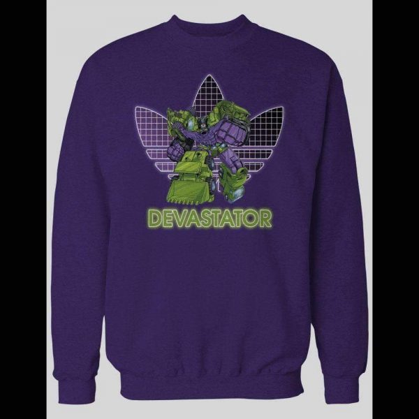 TF ROBOTS DECEPTICON DEVASTATOR ATHLETIC WEAR INSPIRED HOODIE / SWEATSHIRT