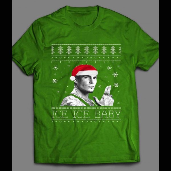 VANILLA ICE "ICE ICE BABY" CHRISTMAS SHIRT