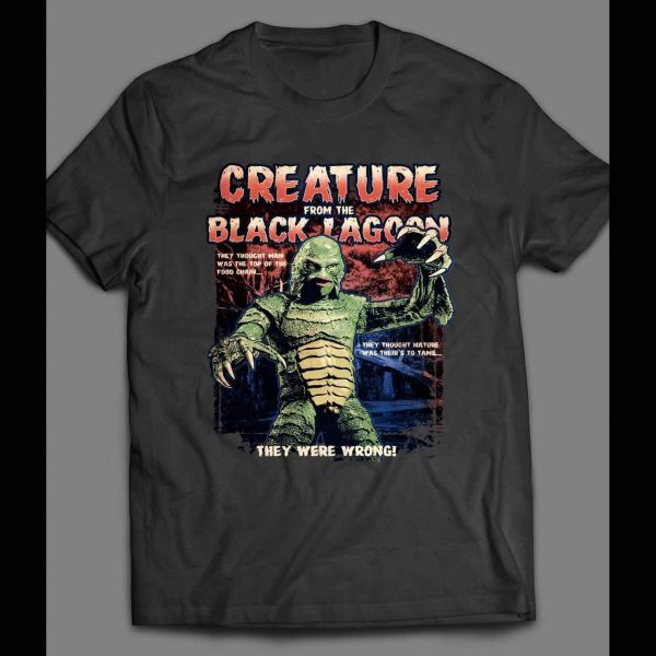 VINTAGE CREATURE FROM THE BLACK LAGOON MOVIE POSTER SHIRT