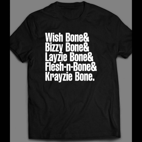 BONE THUGS N HARMONY MEMBERS NAMES OLDSKOOL HIP HOP SHIRT