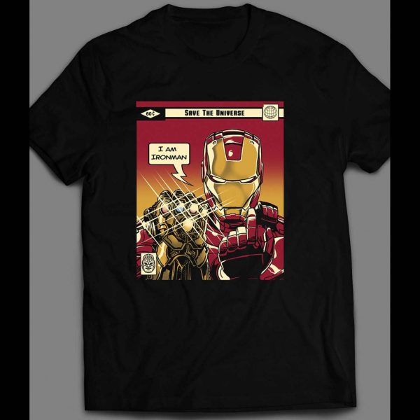I AM IRON MAN ENDGAME COMIC BOOK INSPIRED SHIRT