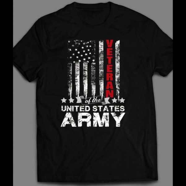 MILITARY U.S. ARMY VETERAN AMERICAN FLAG 4TH OF JULY SHIRT