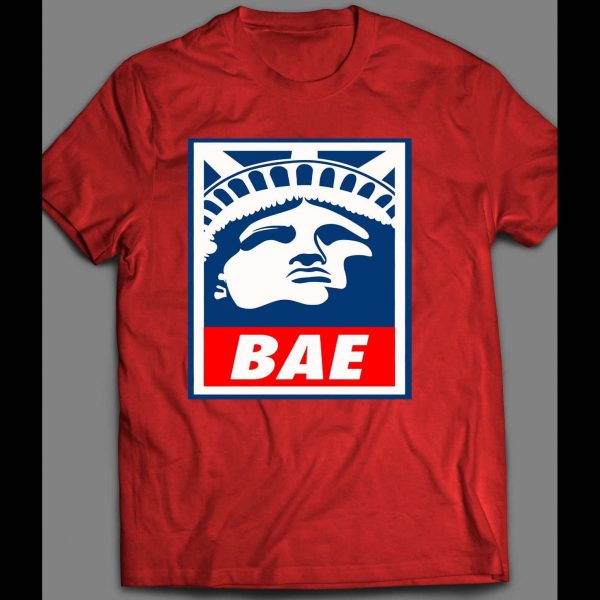 STATUE OF LIBERTY & OBEY MASHUP OLDSKOOL CUSTOM ARTWORK SHIRT