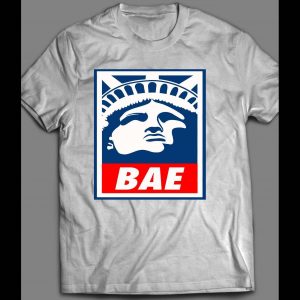 STATUE OF LIBERTY & OBEY MASHUP OLDSKOOL CUSTOM ARTWORK SHIRT