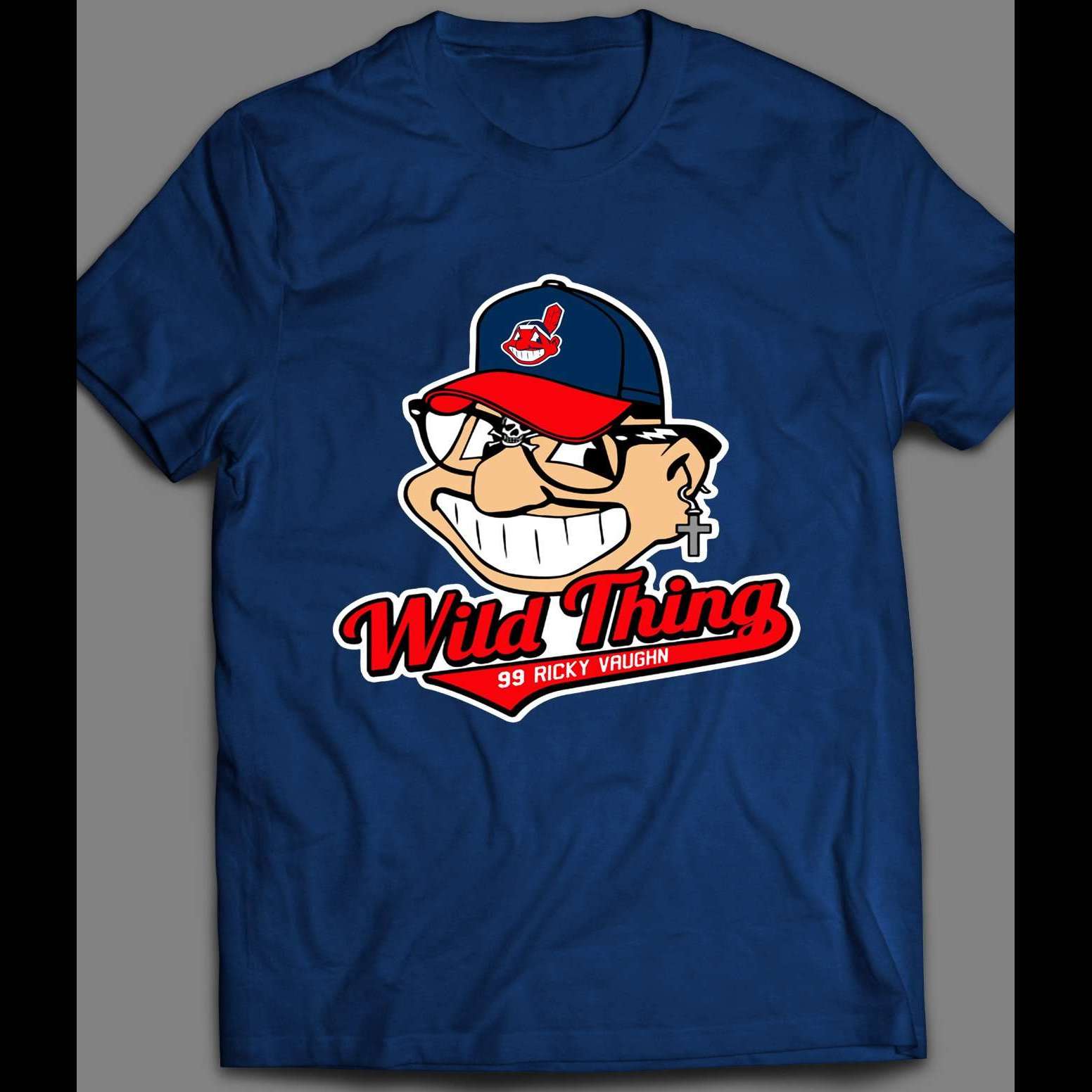 Shirts, Wild Thing Ricky Vaughn Cleveland Indians Movie Cartoon Shirt  Baseball