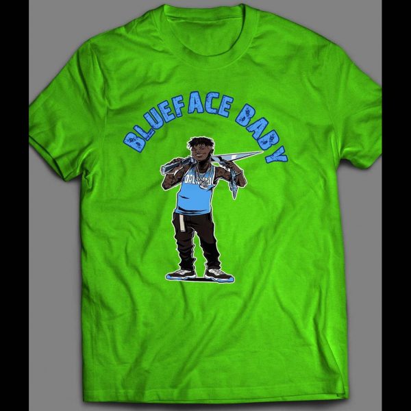RAPPER BLUEFACE HIP HOP CARTOON ART SHIRT