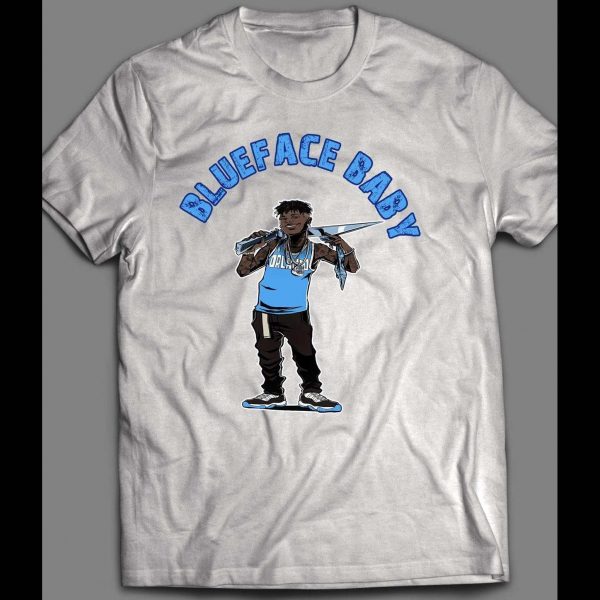 RAPPER BLUEFACE HIP HOP CARTOON ART SHIRT