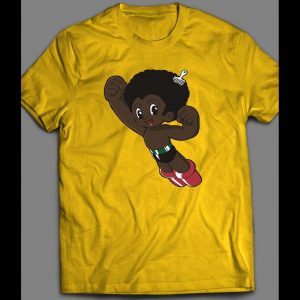 AFRO BOY ASTROBOY PARODY COMIC BOOK CHARACTER PARODY SHIRT