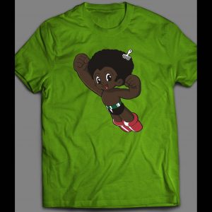 AFRO BOY ASTROBOY PARODY COMIC BOOK CHARACTER PARODY SHIRT