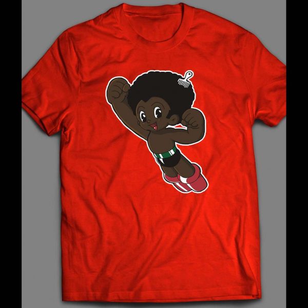 AFRO BOY ASTROBOY PARODY COMIC BOOK CHARACTER PARODY SHIRT