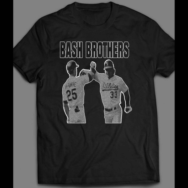 THE BASH BROTHERS MARK MCGWIRE & JOSE CANSECO BASEBALL INSPIRED SHIRT