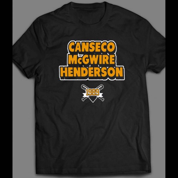 1989 OAKLAND BIG THREE BASEBALL INSPIRED SHIRT