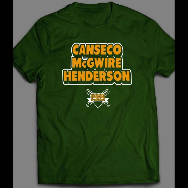1989 OAKLAND BIG THREE BASEBALL INSPIRED SHIRT