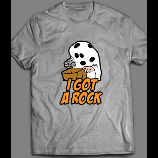 PEANUT'S HALLOWEEN OLDSKOOL "I GOT ROCKS" RARE ART SHIRT