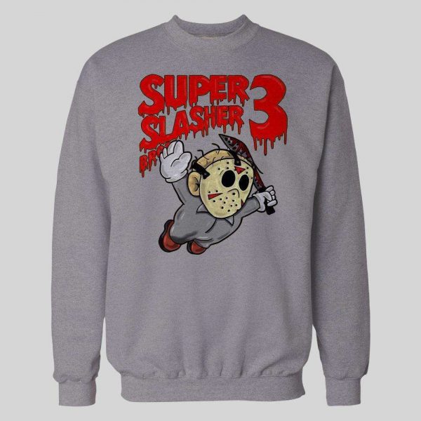 SUPER SLASHER BROS 3 X RETRO GAME STYLE HALLOWEEN HOODIE / SWEATSHIRT