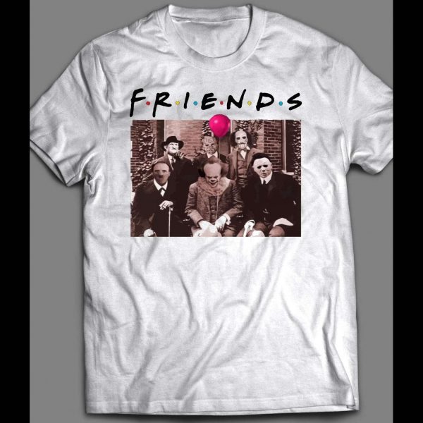 HORROR MOVIE SERIAL KILLERS FRIENDS PARODY HALLOWEEN SHIRT