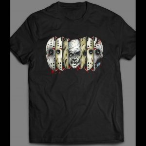FRIDAY THE 13TH MANY FACES JASON HALLOWEEN SHIRT